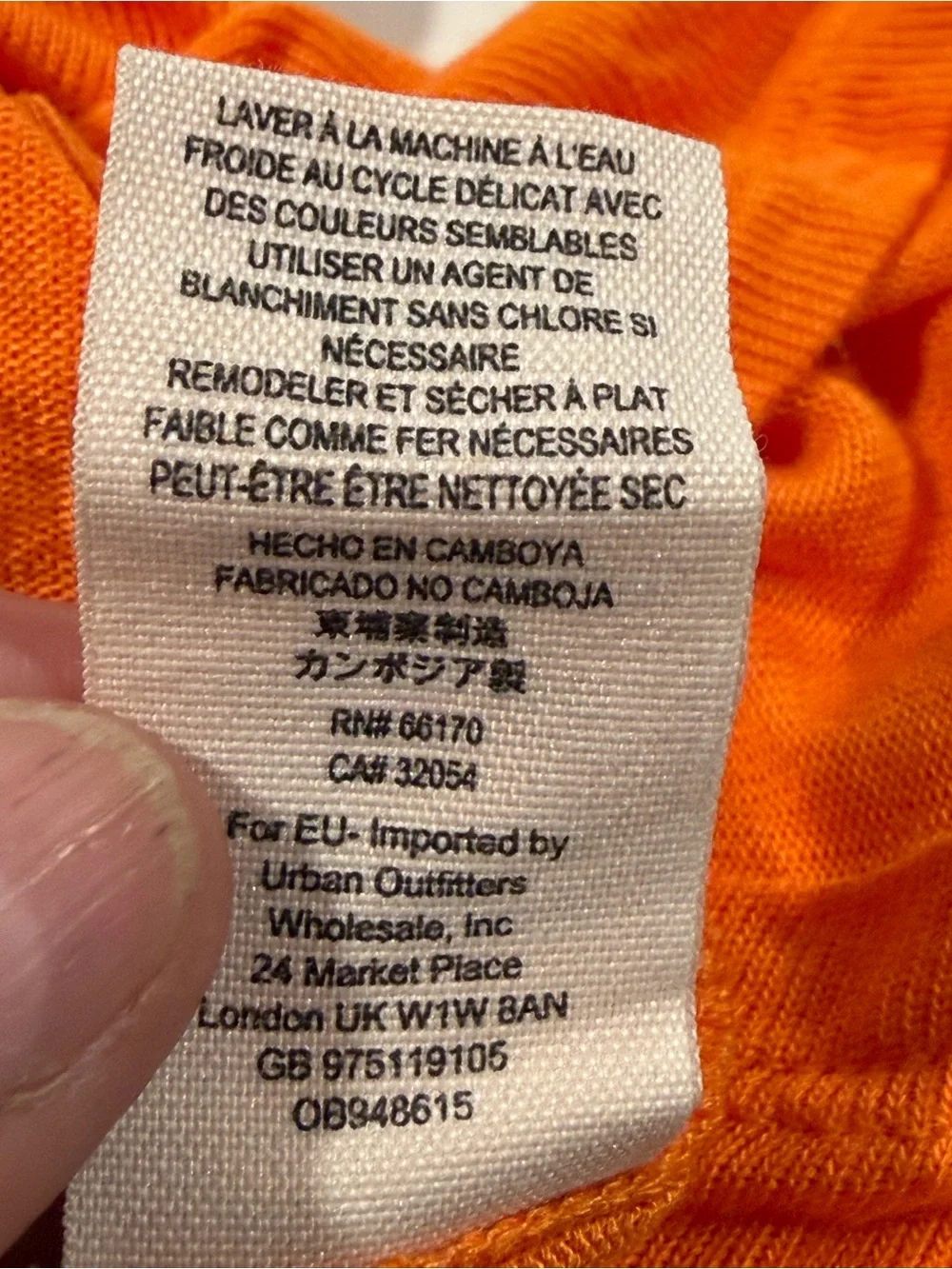 Free People Bright Orange Scoop Neck Tank